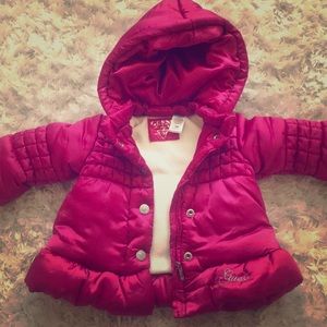 Beautiful GUESS coat for girls - 18m - barely used